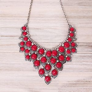 Red Statement Necklace